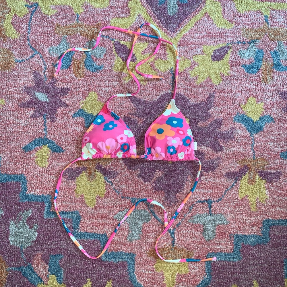 Amazon Pink and Blue Bikini Swimwear
